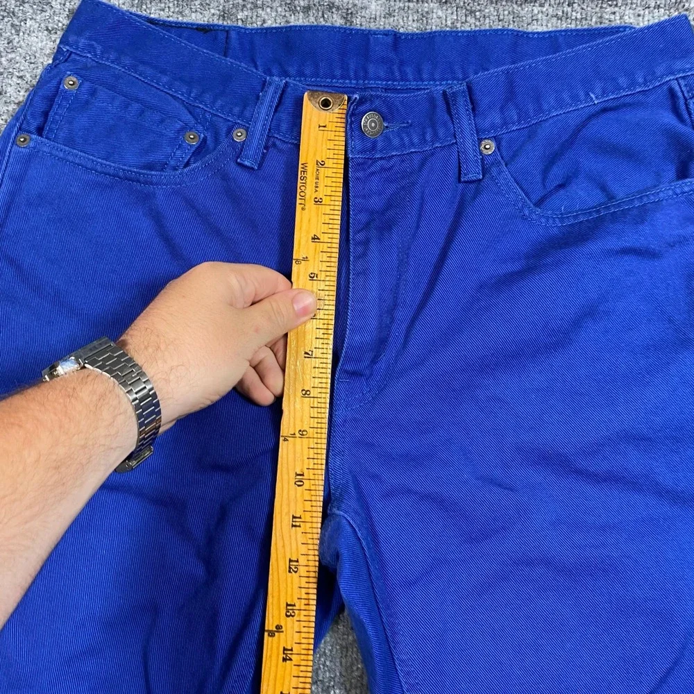Levis‎ 541 Athletic Taper Jeans Mens 34x32 Cobalt Royal Blue Twill Pants 18181